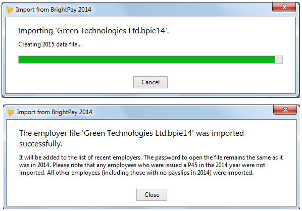 Imported Employer and Employee